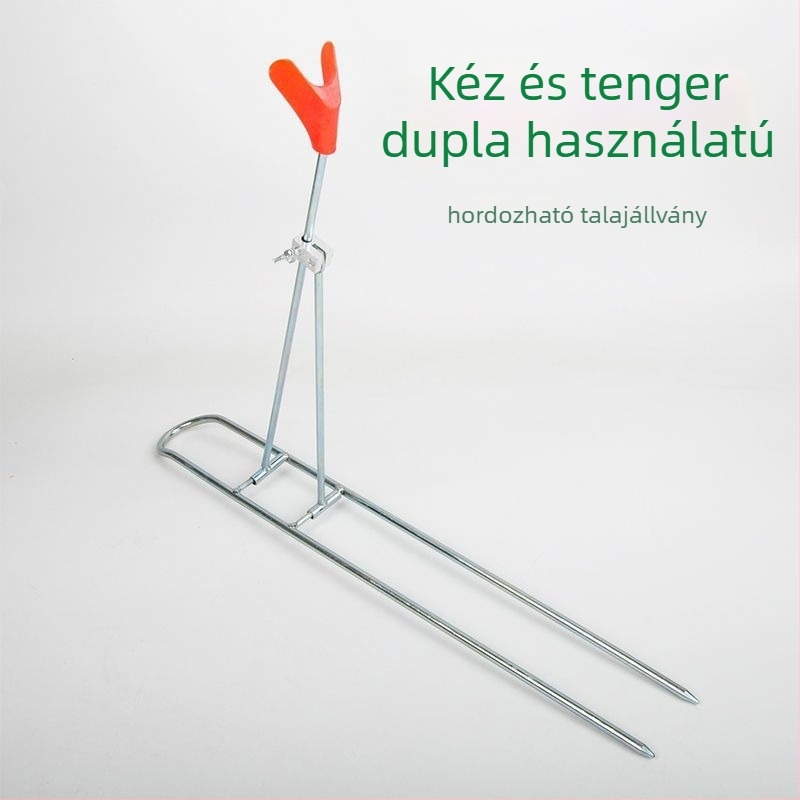 Vasból készült földi állvány horgászathoz – többfunkciós, hordozható, egy darabos kivitel