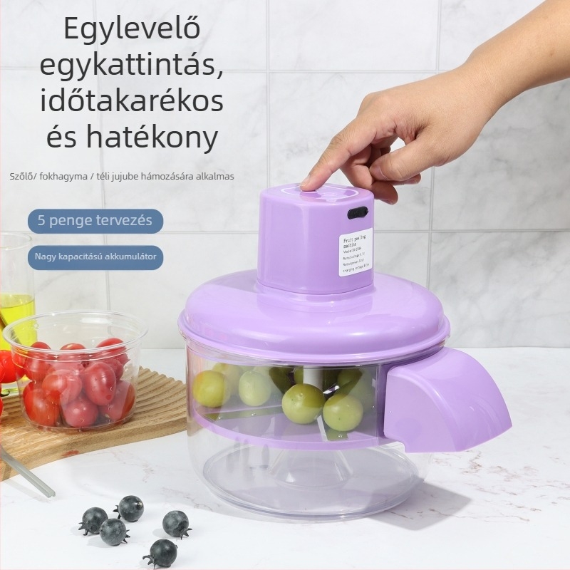 Saint Kai szőlő- és fokhagymapucoló gép - teljesen automatikus, elektromos, többfunkciós, ABS és PC anyag