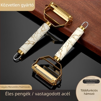 3 az 1-ben almahámozó vastagított kivitelben, otthoni használatra, rozsdamentes acélból