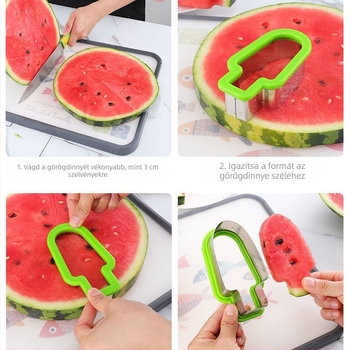 Kreatív dinnyevágó készülék, háztartási felhasználásra, popsicle-formájú