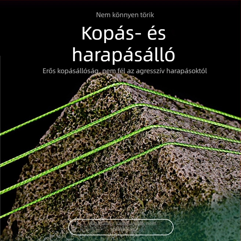 Fő zsinór, 8-szálas PE horgász zsinór, 100 m, nagy szakítóerő, csomagolás 200 db