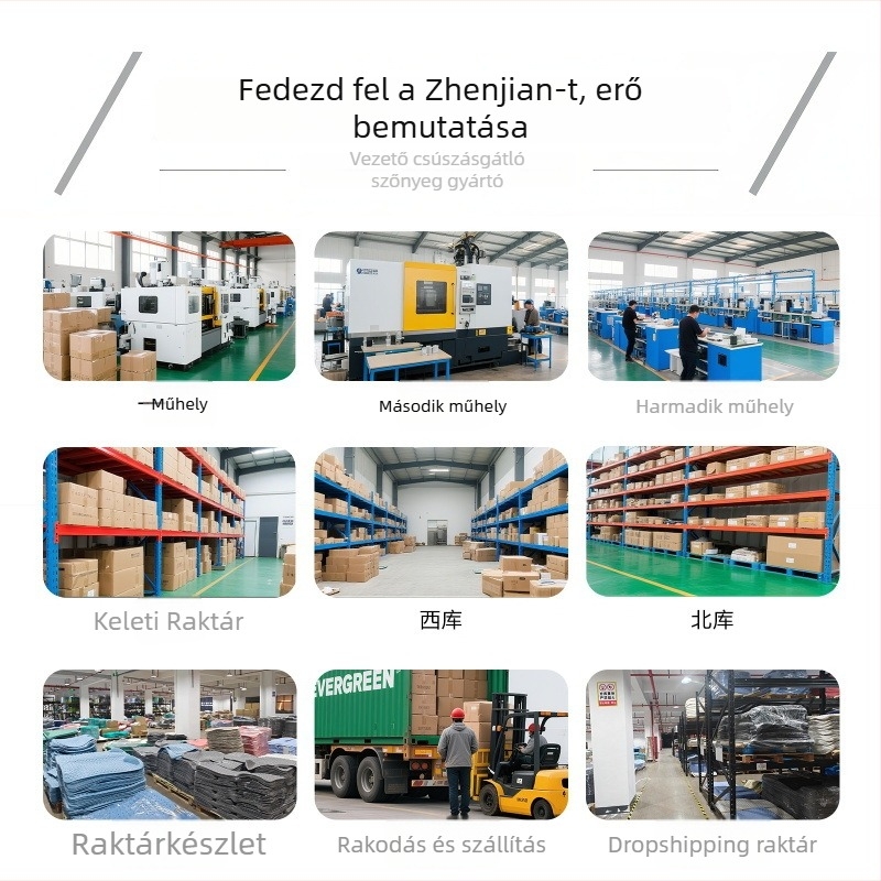 Zhengjian Hát- és lábsúroló – Masszázs zuhanykefe, csúszásmentes lábmatrac, TPE anyag