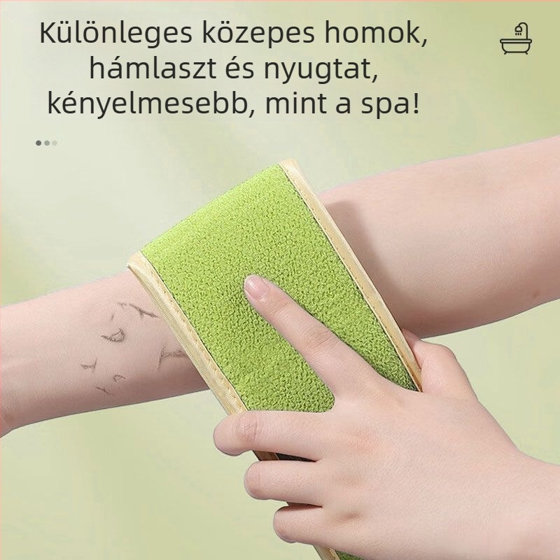 Fürdőlepedő hátkefével, mikroszálas, felnőtteknek (Márka: Soaring; Anyag: Mikroszál; Alkalmas: Felnőttek)