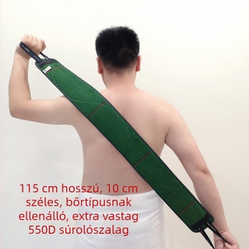 Hát exfoláló törölköző – durva textúra, rayon anyag, felnőtteknek