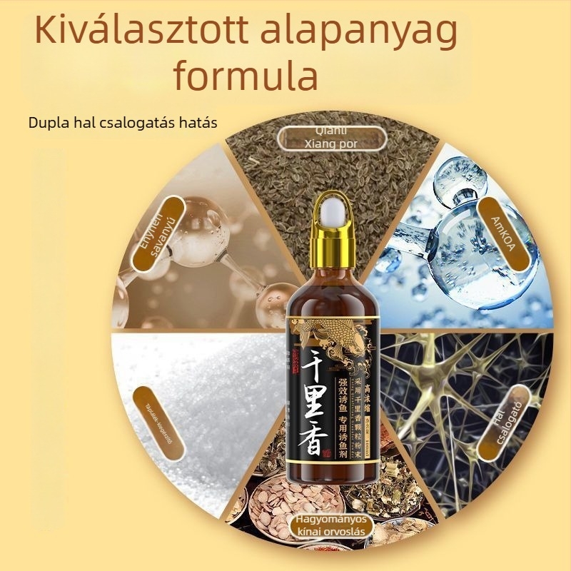 Kárász és ponty csali adalék, víz alapú etetőanyaghoz, magas koncentrációjú musk illat