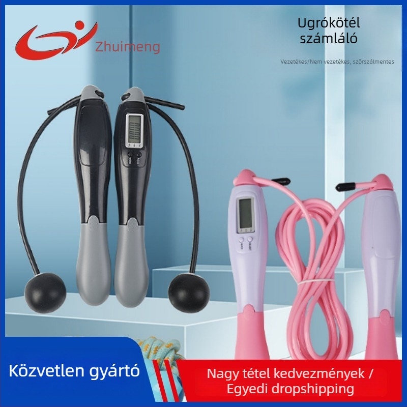 Gyermekeknek szánt ugrókötél – vezeték nélküli, PVC anyagból, futásra és edzésre alkalmas, magáncímke elérhető