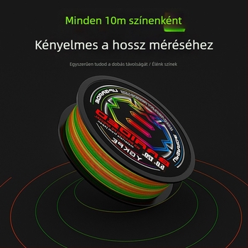 BKUMAN Főzsinór PE, 8 szálas, teher 3-33 kg, hosszú dobás