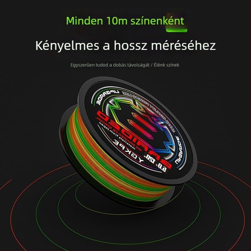 BKUMAN Főzsinór PE, 8 szálas, teher 3-33 kg, hosszú dobás