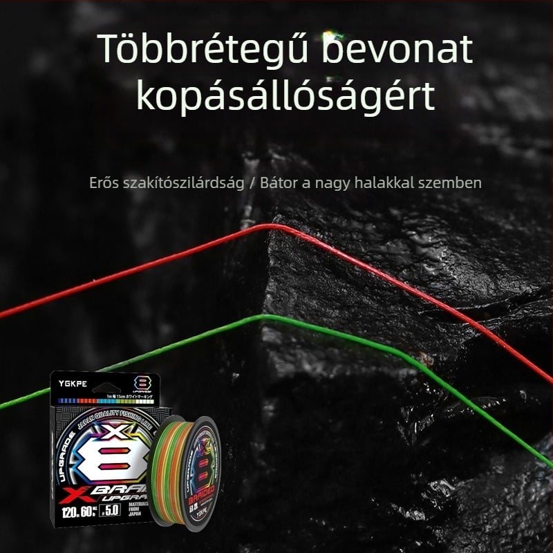 BKUMAN Főzsinór PE, 8 szálas, teher 3-33 kg, hosszú dobás