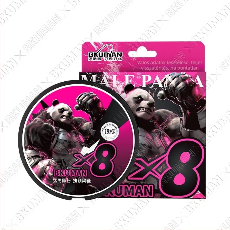 BKUMAN fő zsinór, 8-szálú PE vezeték, teherbírás 3–33 kg, sima hosszú dobásokhoz