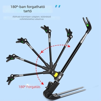 Baon Ötvözetből készült összecsukható horgászbot-tartó, többirányú forgatással