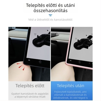 Zouwu szilikon képernyővédő keret Tesla Model 3/Y-hoz (tsl modell)