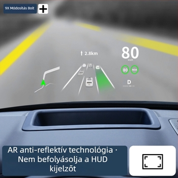 HUD védőfedél és porvédő keret belső kiegészítőkhöz (ABS, Driving Wing, Modell 21477, Snap-on szerelés)