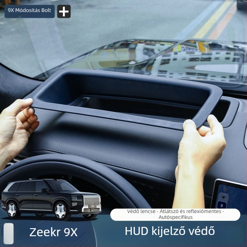HUD védőfedél és porvédő keret belső kiegészítőkhöz (ABS, Driving Wing, Modell 21477, Snap-on szerelés)