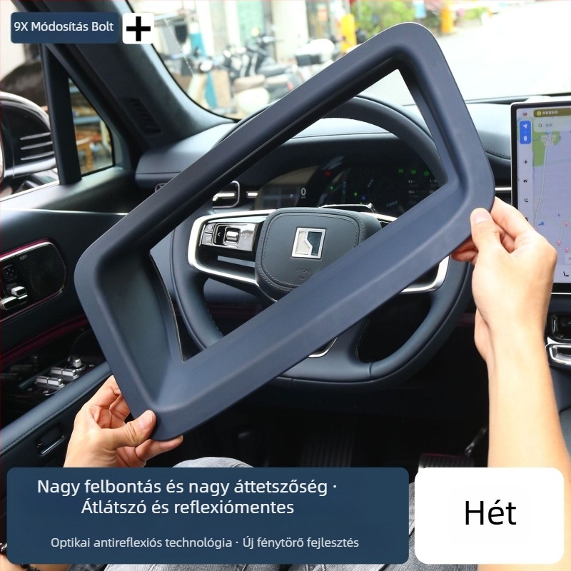 HUD védőfedél és porvédő keret belső kiegészítőkhöz (ABS, Driving Wing, Modell 21477, Snap-on szerelés)