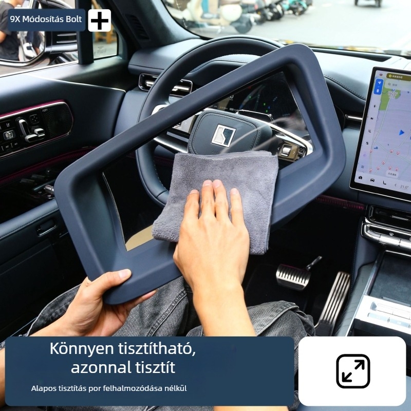 HUD védőfedél és porvédő keret belső kiegészítőkhöz (ABS, Driving Wing, Modell 21477, Snap-on szerelés)