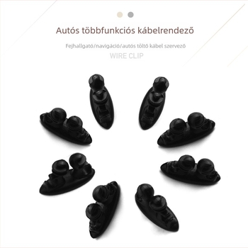 Autóipari kábelklipsz – PVC, modell 106, 8 darabos készlet