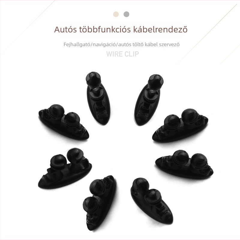 Autóipari kábelklipsz – PVC, modell 106, 8 darabos készlet