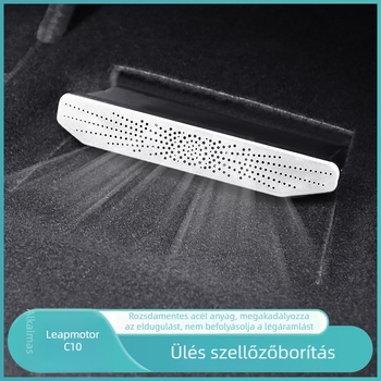 Fémes, integrált műszerfal légcsatorna fedél Leapmotor C6C-hez – elegáns belső kiegészítő