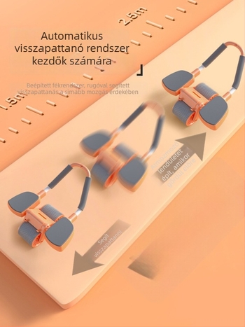 AY-801 hasgörgő automatikus visszahúzódással és könyöktámogatással a hasizom edzéséhez (Modell AY-801; Tömeg 1,75 kg; Nem összecsukható; Ideális iroda, kültér és otthoni használatra)