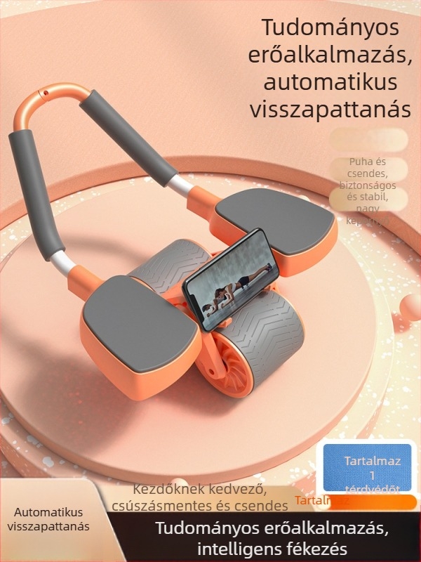 AY-801 hasgörgő automatikus visszahúzódással és könyöktámogatással a hasizom edzéséhez (Modell AY-801; Tömeg 1,75 kg; Nem összecsukható; Ideális iroda, kültér és otthoni használatra)