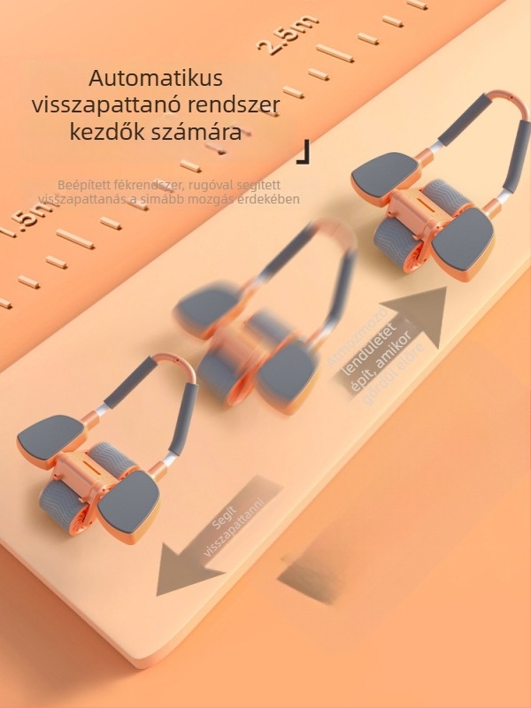 AY-801 hasgörgő automatikus visszahúzódással és könyöktámogatással a hasizom edzéséhez (Modell AY-801; Tömeg 1,75 kg; Nem összecsukható; Ideális iroda, kültér és otthoni használatra)