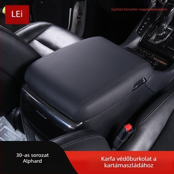 Le Yi mikroszálas bőr középső kartámasz fedél Alphard 30-as sorozat, modell 06496
