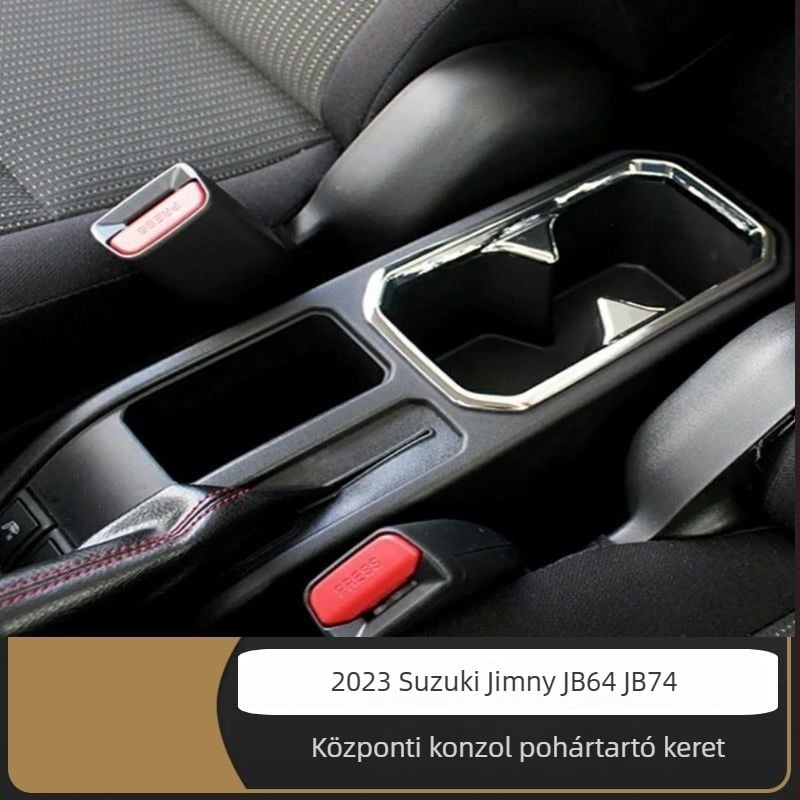 TPU belső középkonzol dísz JIMNY Jimny 19 JB64 JB74-hez — ABS anyag; ragasztós telepítés; modell JB64/JB74