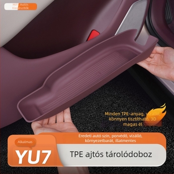 Autóajtó tároló doboz – ABS anyag, belső szervező, kompatibilis a Xiaomi Yu7/Su7