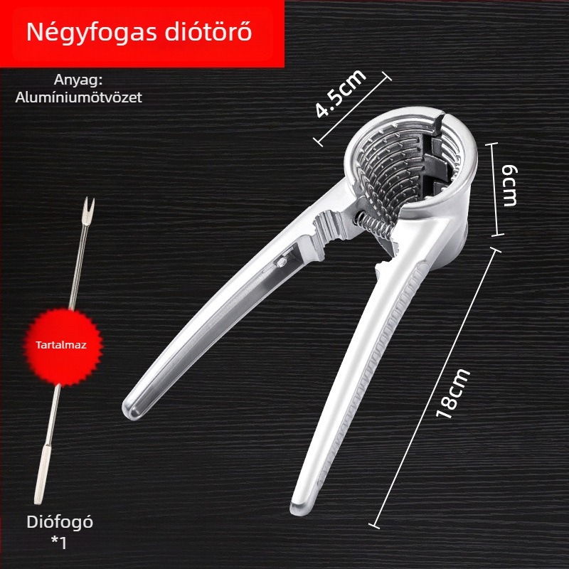 Diótörő és héjázó eszköz diófélékhez — Unique márka, modern minimális dizájn, 2019-ben piacra dobva, nem importált, anyag: egyéb.