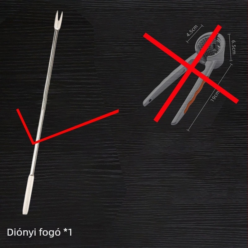 Diótörő és héjázó eszköz diófélékhez — Unique márka, modern minimális dizájn, 2019-ben piacra dobva, nem importált, anyag: egyéb.