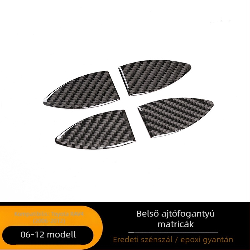 Szénszálas belső ajtó dekorációs toldalék Toyota RAV4 (2006–2012), modell ASCF-435