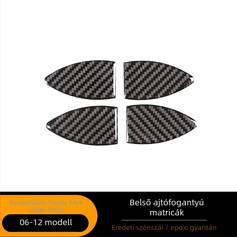 Szénszálas belső ajtó dekorációs toldalék Toyota RAV4 (2006–2012), modell ASCF-435