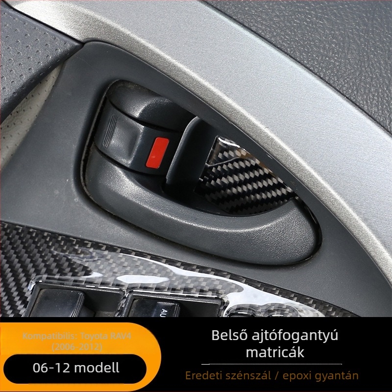 Szénszálas belső ajtó dekorációs toldalék Toyota RAV4 (2006–2012), modell ASCF-435