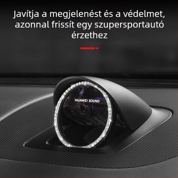 Zhijie R7S7 gyémánt díszítő matricák Wenjie M7, M6, M8, M9, S9 és Shangjie H5 középkonzol hangszóróihoz – autó belső kiegészítők
