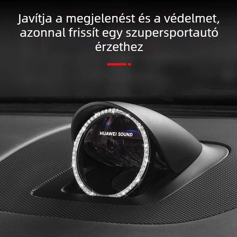 Zhijie R7S7 gyémánt díszítő matricák Wenjie M7, M6, M8, M9, S9 és Shangjie H5 középkonzol hangszóróihoz – autó belső kiegészítők