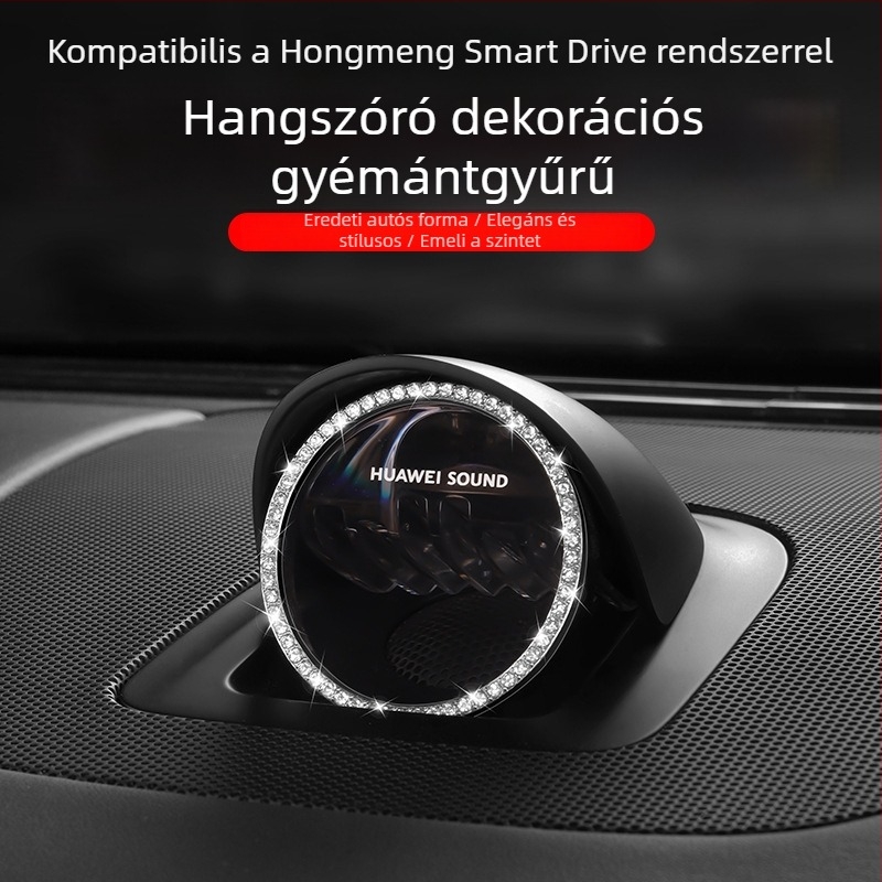 Zhijie R7S7 gyémánt díszítő matricák Wenjie M7, M6, M8, M9, S9 és Shangjie H5 középkonzol hangszóróihoz – autó belső kiegészítők