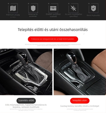 Travel Leopard valódi szénszálas központi konzol dekoratív keret Buick New Junwei-hez, testreszabható logóval