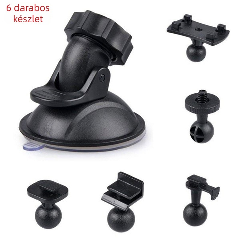 5 darabos vákuumos rögzítő dash cam-hez, modell Z6, PVC anyag, általános kompatibilitás, logóval