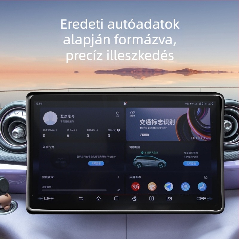 BYD Dolphin/Seagull szilikon belső dekor navigációs kijelzőhöz és középkonzolhoz