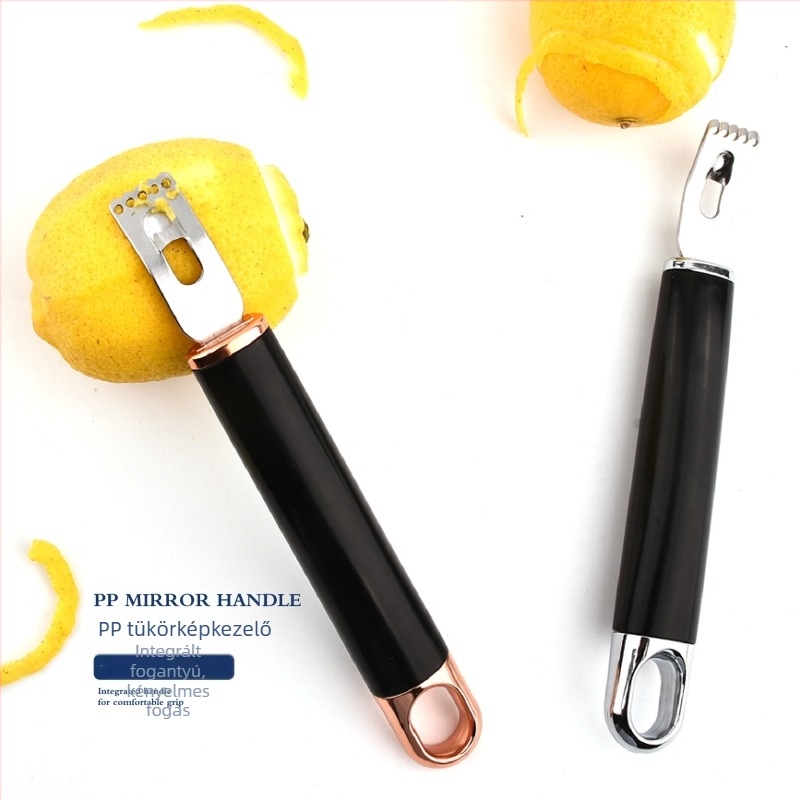 Multifunkcionális gyümölcs- és citrus hámozó – ABS markolat, ABS műanyag, modern minimalist design, hámozó eszköz
