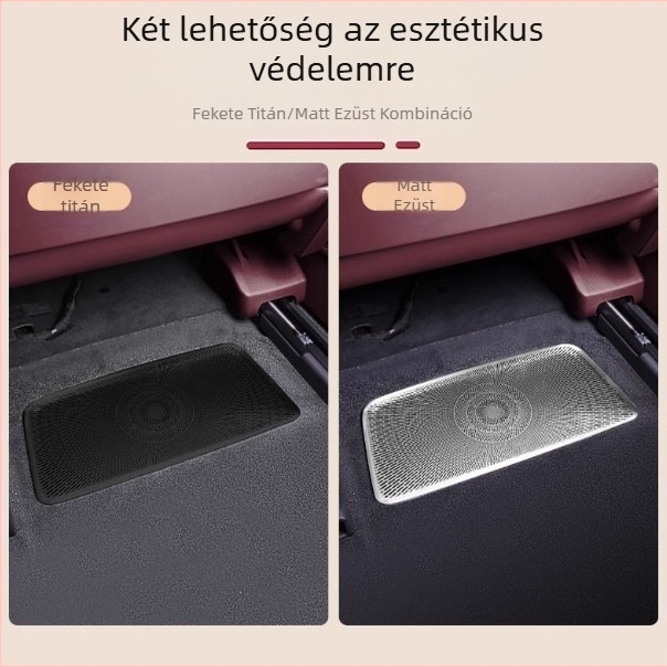 NIO ES8 ülés alatti légkivezető védőfedő és hátsó klímaberendezés elleni elzáródás védőfedő, belső kiegészítő rozsdamentes acélból