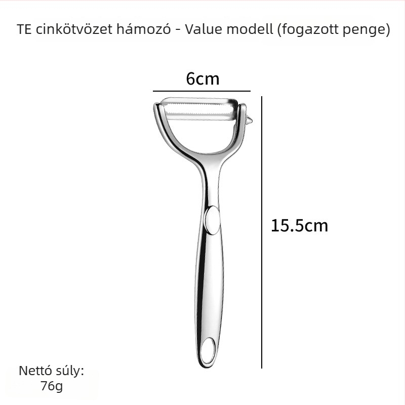 Cinkötvözetből készült hámozó gyümölcsökhöz és zöldségekhez, burgonya-hámozó, többfunkciós hámozó eszköz