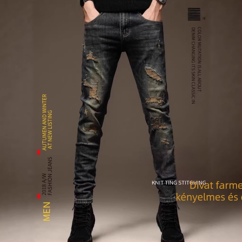 Farmernadrág: fiatalos stílus, egyenes szárú, mosott denim, középső derék, cipzáras záródás, enyhe elasztikusság