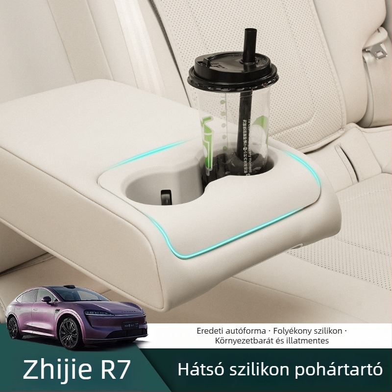 Hátsó pohártartó szilikon alátét, modell 060, testreszabható, márka nélküli