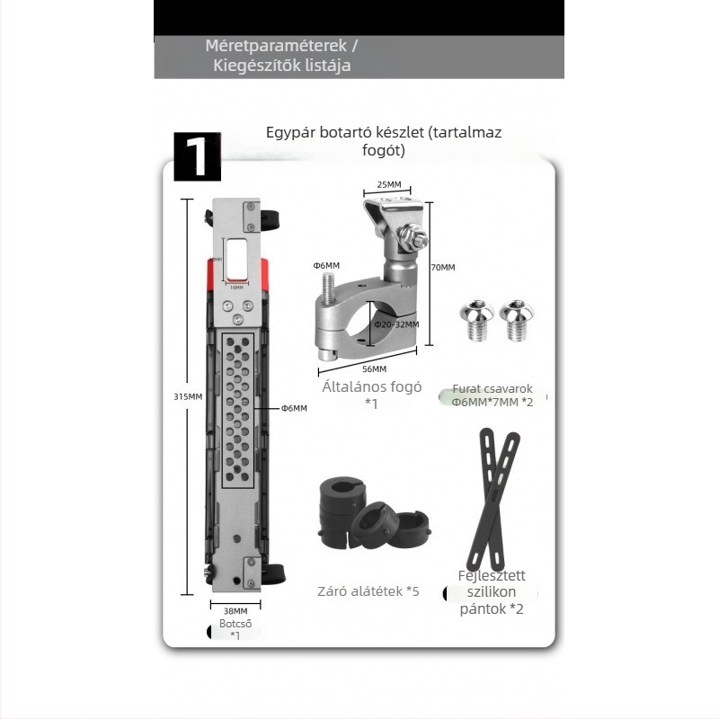 Horgászbot tartó elektromos járművekhez és motorkerékpárokhoz, autós kiegészítő tároláshoz, Eredet: Kina