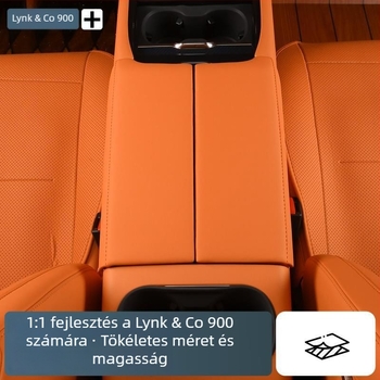 Lynk & Co 900-hoz tervezett kartámasz doboz magasságot növelő párna és központi konzol védőfedél – ABS + bőr