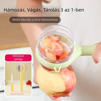 3 az 1-ben konyhai hámozó – hordozható kézi eszköz dinnyéhez és gyümölcsökhöz, műanyag, Leiwei, Yiwu eredet