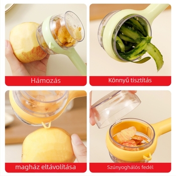 3 az 1-ben konyhai hámozó – hordozható kézi eszköz dinnyéhez és gyümölcsökhöz, műanyag, Leiwei, Yiwu eredet