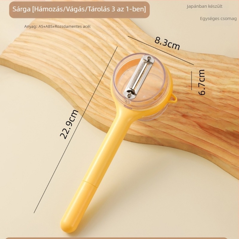 3 az 1-ben konyhai hámozó – hordozható kézi eszköz dinnyéhez és gyümölcsökhöz, műanyag, Leiwei, Yiwu eredet